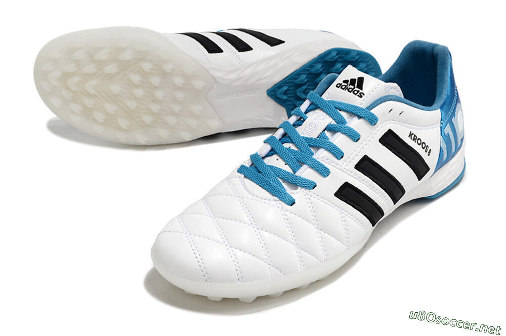 Men's Adidas AdiPure 11Pro X PD25 Trx TF Football Shoes - White/Black/Blue 3