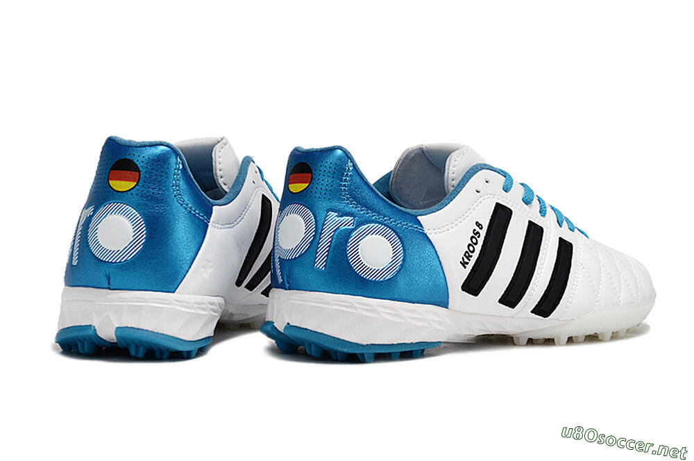 Men's Adidas AdiPure 11Pro X PD25 Trx TF Football Shoes - White/Black/Blue 6