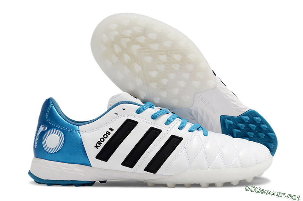 Men's Adidas AdiPure 11Pro X PD25 Trx TF Football Shoes - White/Black/Blue 2