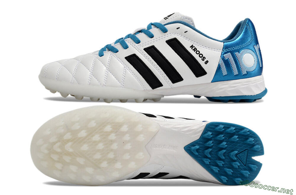 Men's Adidas AdiPure 11Pro X PD25 Trx TF Football Shoes - White/Black/Blue 1