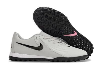 Men's Nike Phantom GX 2 Acad LV8 TF Football Shoes - Grey/Black/White