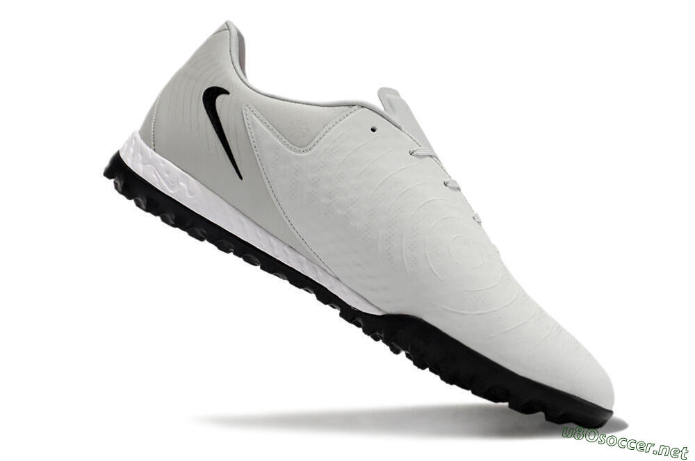 Men's Nike Phantom GX 2 Acad LV8 TF Football Shoes - Grey/Black/White 4