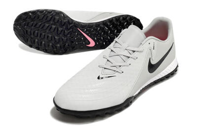 Men's Nike Phantom GX 2 Acad LV8 TF Football Shoes - Grey/Black/White