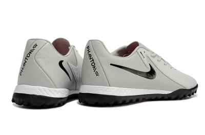 Men's Nike Phantom GX 2 Acad LV8 TF Football Shoes - Grey/Black/White