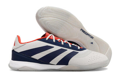 Men's Adidas Predator 24 Elite IC Football Shoes - Grey/Blue/Red