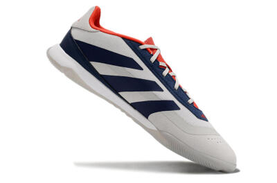 Men's Adidas Predator 24 Elite IC Football Shoes - Grey/Blue/Red