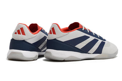 Men's Adidas Predator 24 Elite IC Football Shoes - Grey/Blue/Red