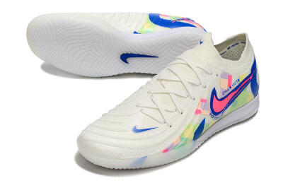 Men's Nike Phantom GX 2 Elite IC Football Shoes - Beige/Blue/Yellow/Pink