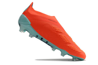 Men's Adidas Predator+ Elite Laceless FG Football Boots - Red/White/Jade