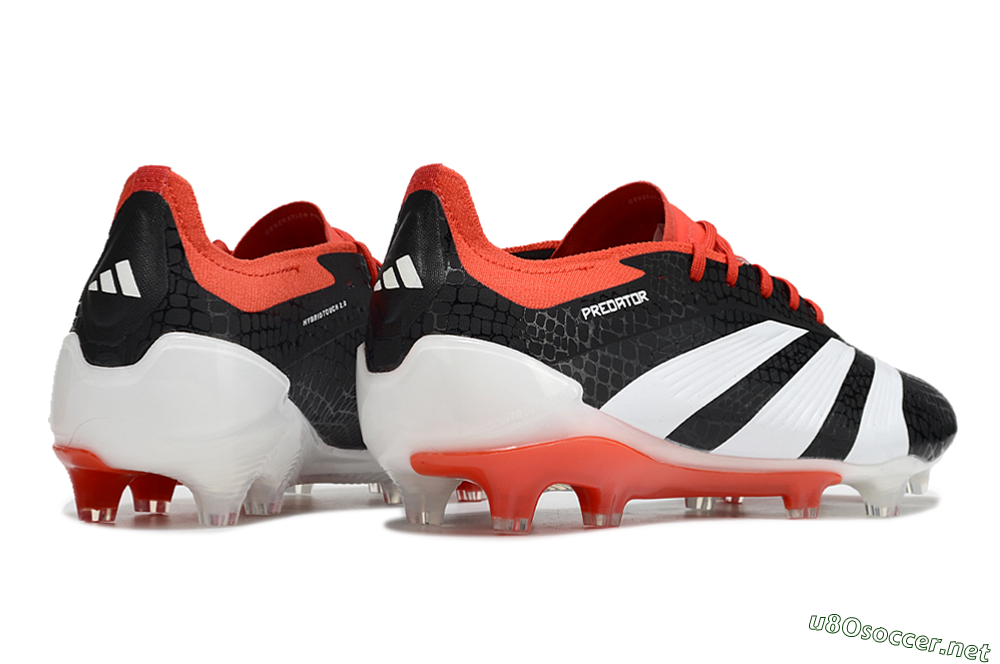 Men's Adidas Predator Elite FG Football Boots - Black/White/Red 6