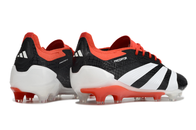 Men's Adidas Predator Elite FG Football Boots - Black/White/Red