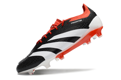 Men's Adidas Predator Elite FG Football Boots - Black/White/Red