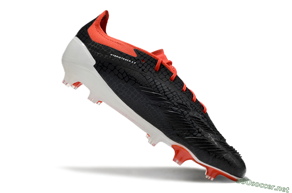 Men's Adidas Predator Elite FG Football Boots - Black/White/Red 4