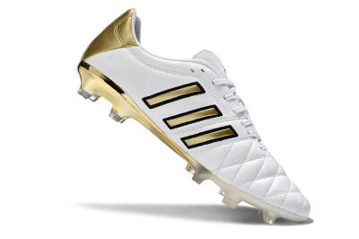 Men's Adidas AdiPure 11Pro X PD25 Trx FG Football Boots - White/Gold/Black