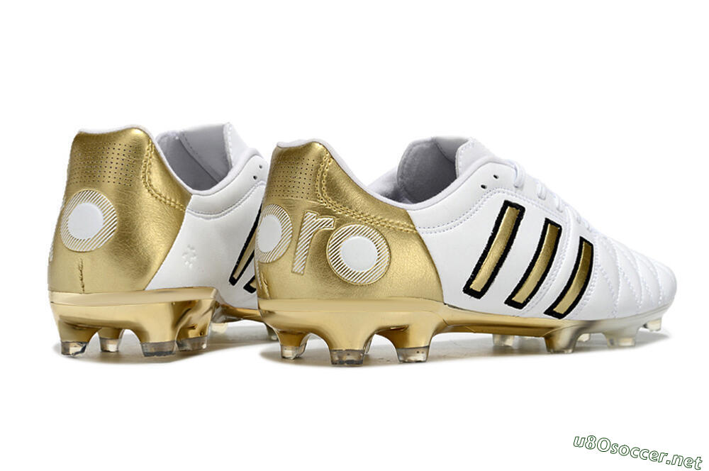 Men's Adidas AdiPure 11Pro X PD25 Trx FG Football Boots - White/Gold/Black 6