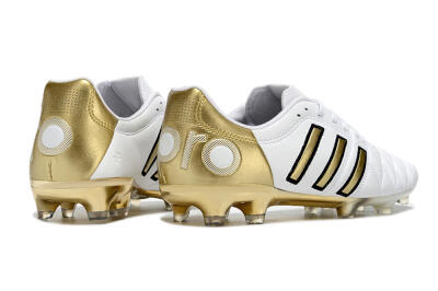 Men's Adidas AdiPure 11Pro X PD25 Trx FG Football Boots - White/Gold/Black