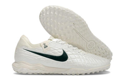 Men's Nike Tiempo Legend 10 Pro TF Football Shoes - White/Green