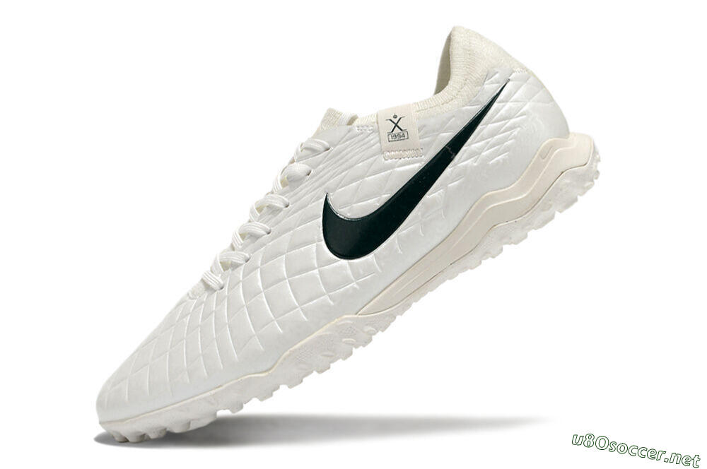Men's Nike Tiempo Legend 10 Pro TF Football Shoes - White/Green 5