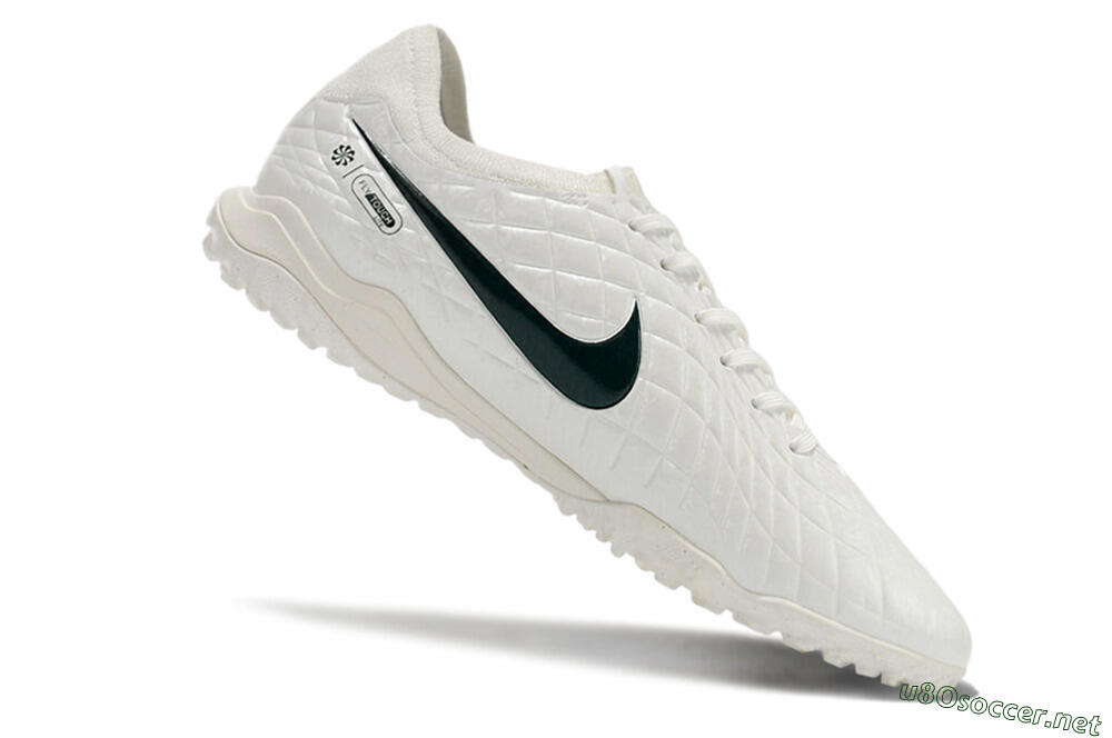 Men's Nike Tiempo Legend 10 Pro TF Football Shoes - White/Green 4