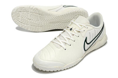 Men's Nike Tiempo Legend 10 Academy IC Football Shoes - White/Green