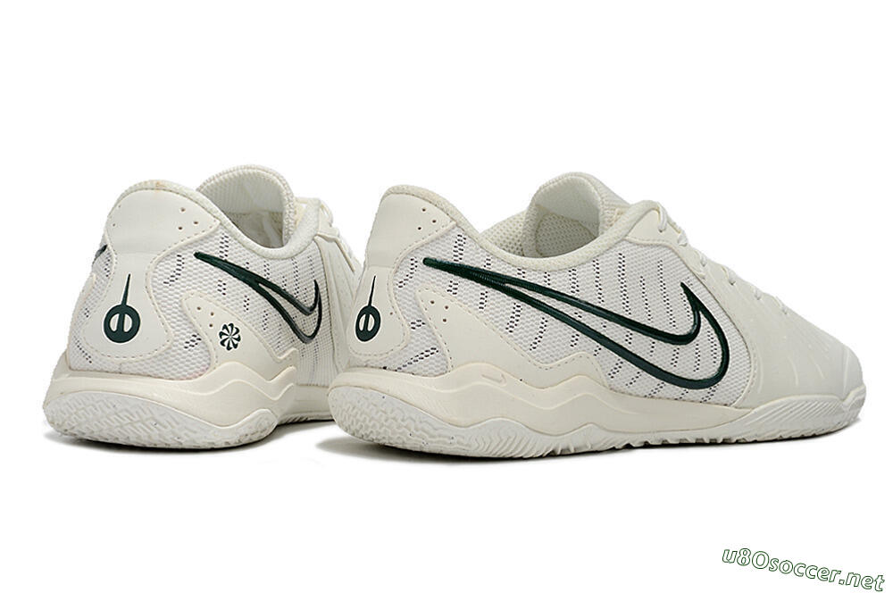 Men's Nike Tiempo Legend 10 Academy IC Football Shoes - White/Green 6