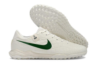 Men's Nike Tiempo Legend 10 Academy TF Football Shoes - White/Green