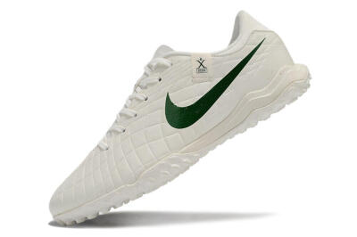 Men's Nike Tiempo Legend 10 Academy TF Football Shoes - White/Green