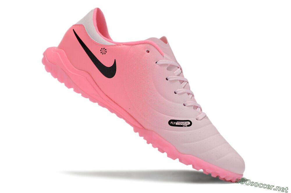 Men's Nike Tiempo Legend 10 Academy TF Football Shoes - Pink/Black 4