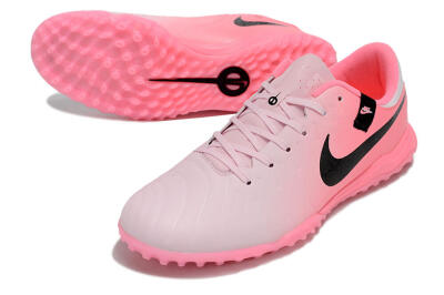 Men's Nike Tiempo Legend 10 Academy TF Football Shoes - Pink/Black