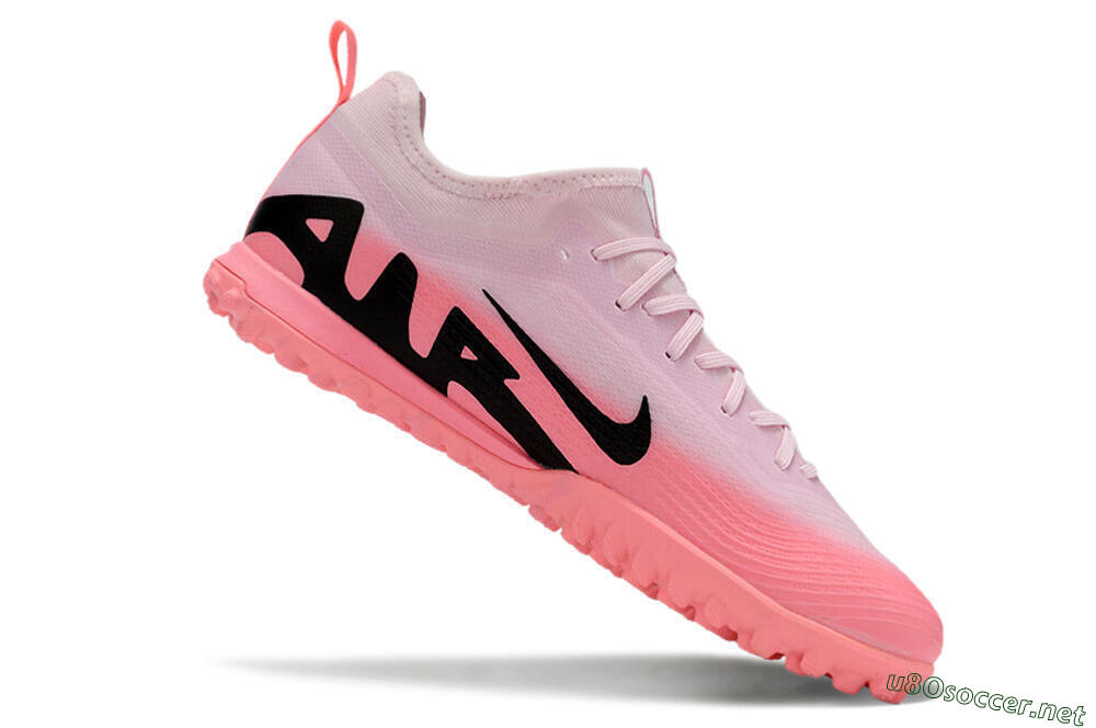 Men's Nike Air Zoom Mercurial Vapor 15 Pro TF Football Shoes - Pink/Black 4