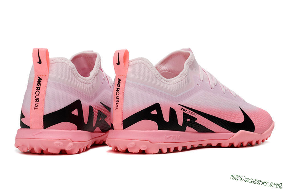 Men's Nike Air Zoom Mercurial Vapor 15 Pro TF Football Shoes - Pink/Black 6