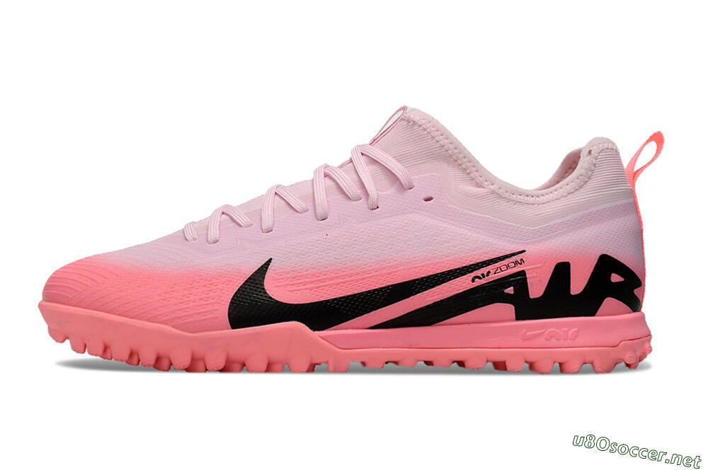 Men's Nike Air Zoom Mercurial Vapor 15 Pro TF Football Shoes - Pink/Black 0