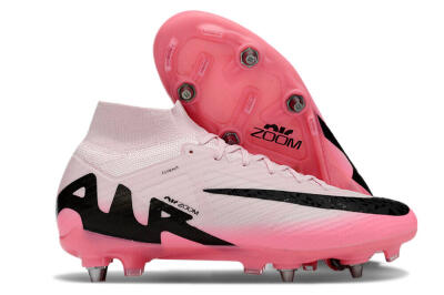 Men's Nike Air Zoom Mercurial Superfly 9 Elite SG Football Boots - Pink/Black