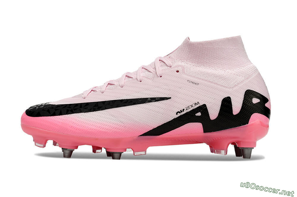 Men's Nike Air Zoom Mercurial Superfly 9 Elite SG Football Boots - Pink/Black 0