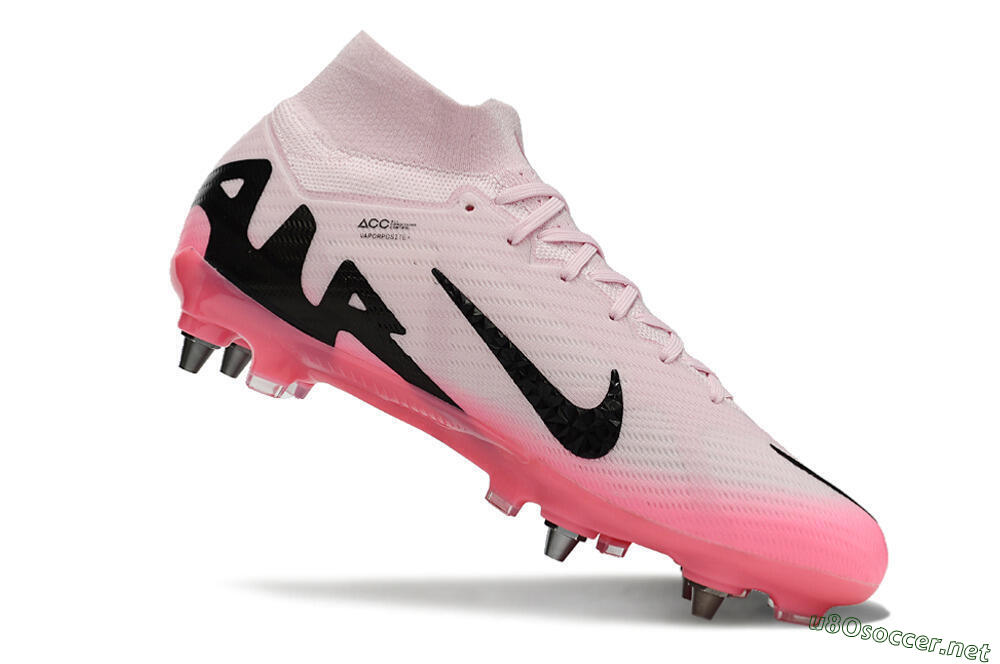Men's Nike Air Zoom Mercurial Superfly 9 Elite SG Football Boots - Pink/Black 4