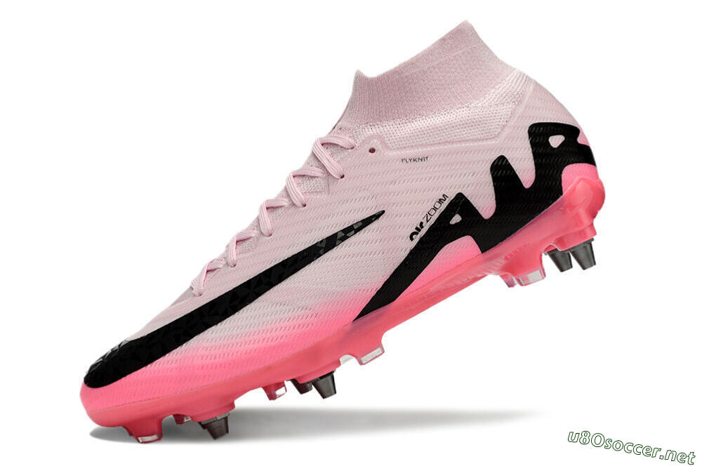 Men's Nike Air Zoom Mercurial Superfly 9 Elite SG Football Boots - Pink/Black 5