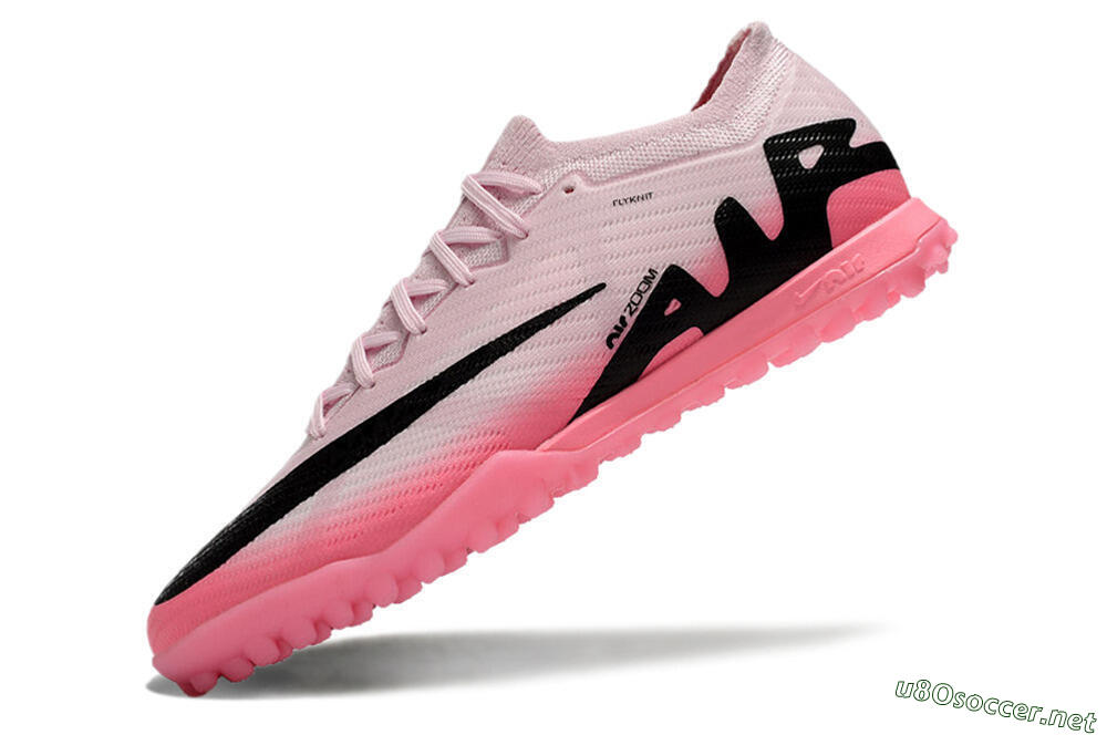 Men's Nike Air Zoom Mercurial Vapor 15 Elite TF Football Shoes - Pink/Black 5