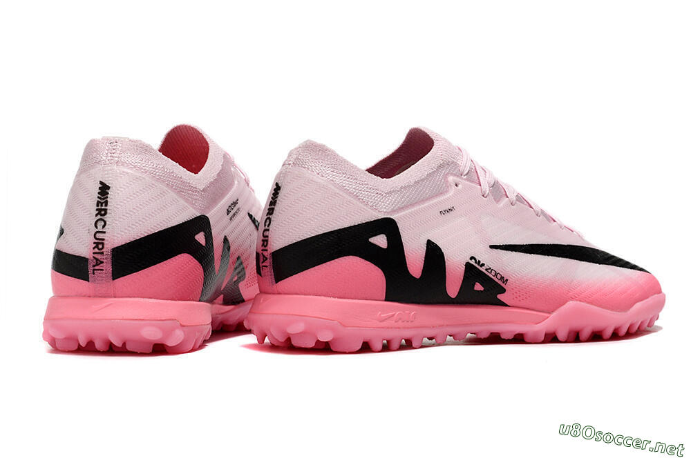 Men's Nike Air Zoom Mercurial Vapor 15 Elite TF Football Shoes - Pink/Black 6