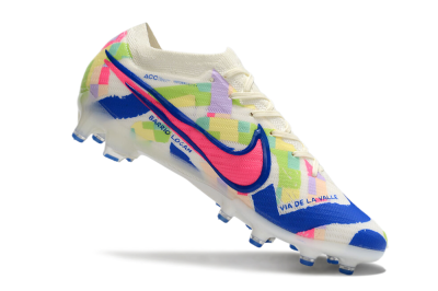 Men's Nike Air Zoom Mercurial Vapor 15 Elite AG Football Boots - Beige/Blue/Yellow/Pink
