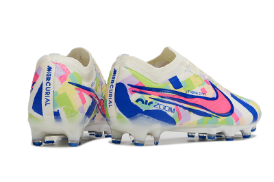 Men's Nike Air Zoom Mercurial Vapor 15 Elite AG Football Boots - Beige/Blue/Yellow/Pink