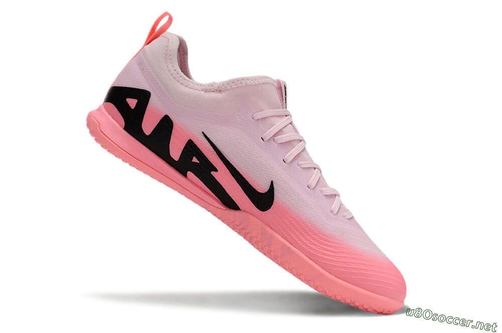 Men's Nike Air Zoom Mercurial Vapor 15 Pro IC Football Shoes - Pink/Black 4