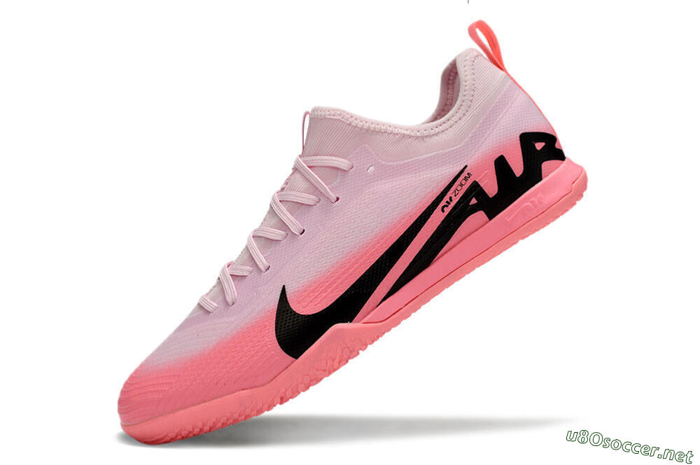 Men's Nike Air Zoom Mercurial Vapor 15 Pro IC Football Shoes - Pink/Black 5