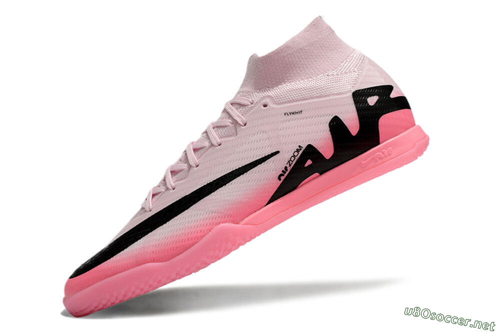 Men's Nike Air Zoom Mercurial Superfly 9 Elite IC Football Shoes - Pink/Black 5