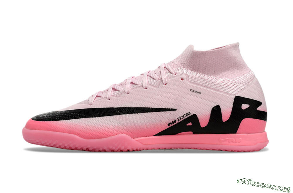 Men's Nike Air Zoom Mercurial Superfly 9 Elite IC Football Shoes - Pink/Black 0