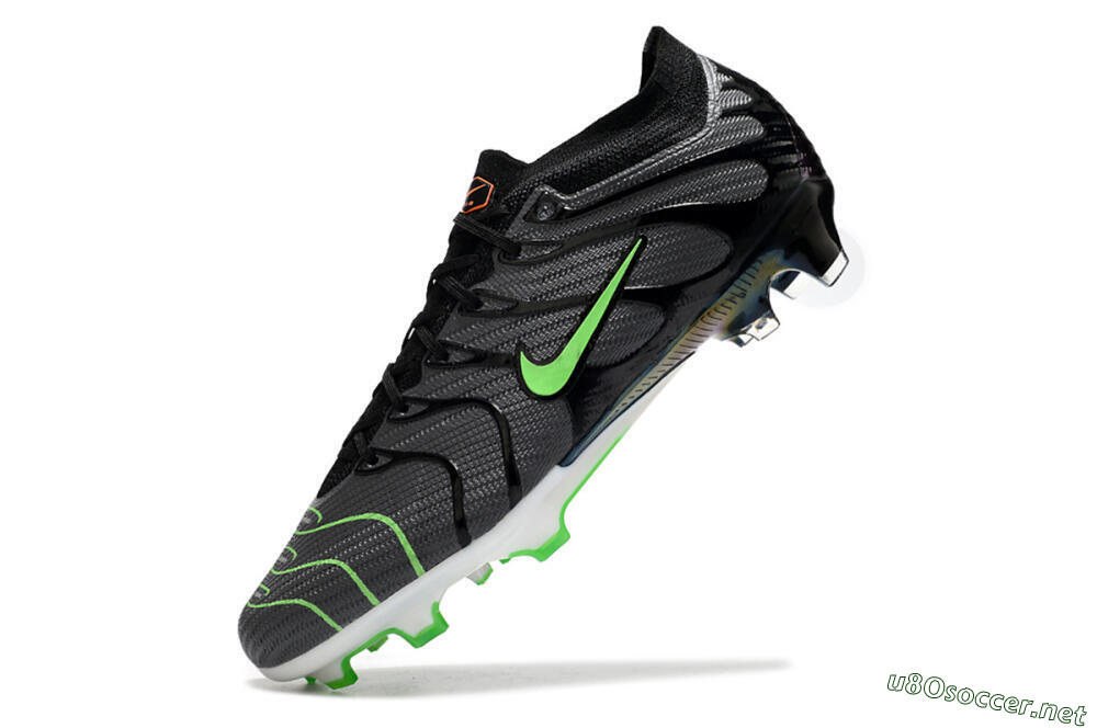 Men's Nike Air Zoom Mercurial Vapor 15 Elite FG Football Boots - Silver/Black/Green 5