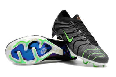 Men's Nike Air Zoom Mercurial Vapor 15 Elite FG Football Boots - Silver/Black/Green