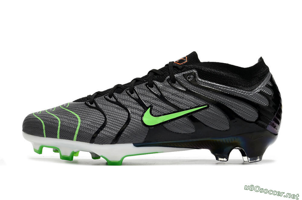 Men's Nike Air Zoom Mercurial Vapor 15 Elite FG Football Boots - Silver/Black/Green 0