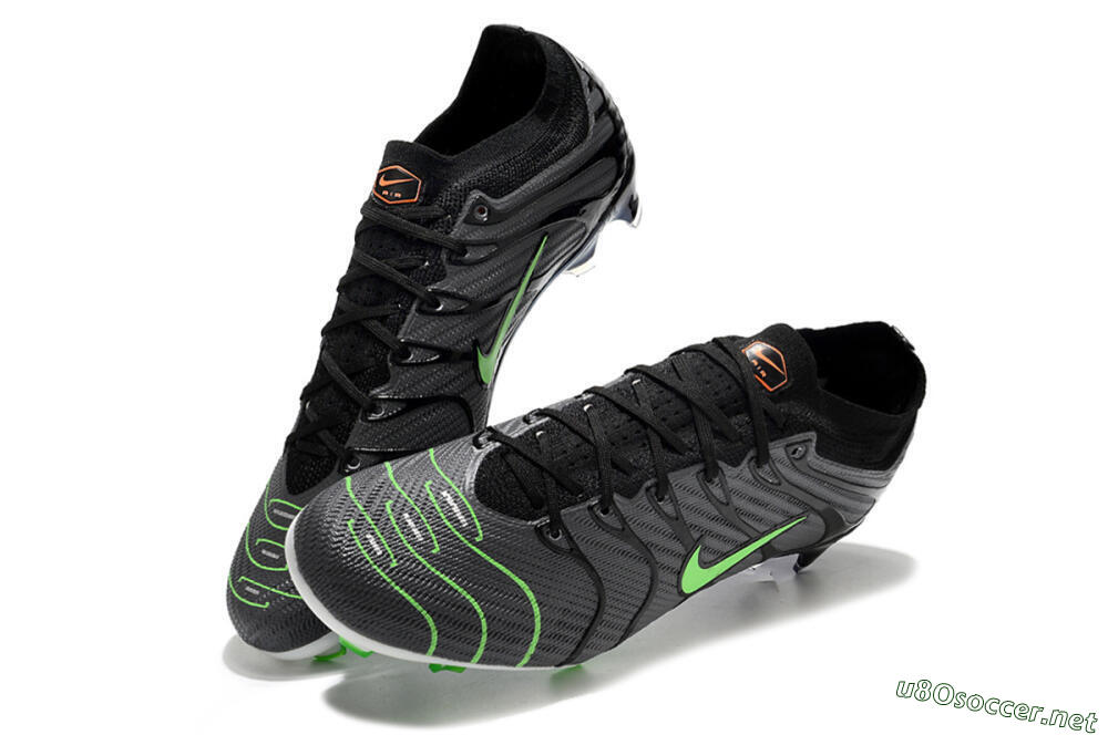 Men's Nike Air Zoom Mercurial Vapor 15 Elite FG Football Boots - Silver/Black/Green 3