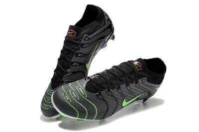 Men's Nike Air Zoom Mercurial Vapor 15 Elite FG Football Boots - Silver/Black/Green
