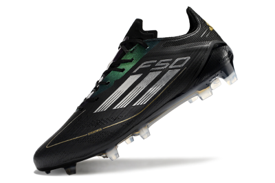 Men's Adidas F50 Adizero FG Football Boots - Black/Gold/Silver